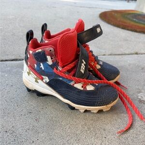 Under Armour Kids Baseball Cleats - Red/White/Blue 12K